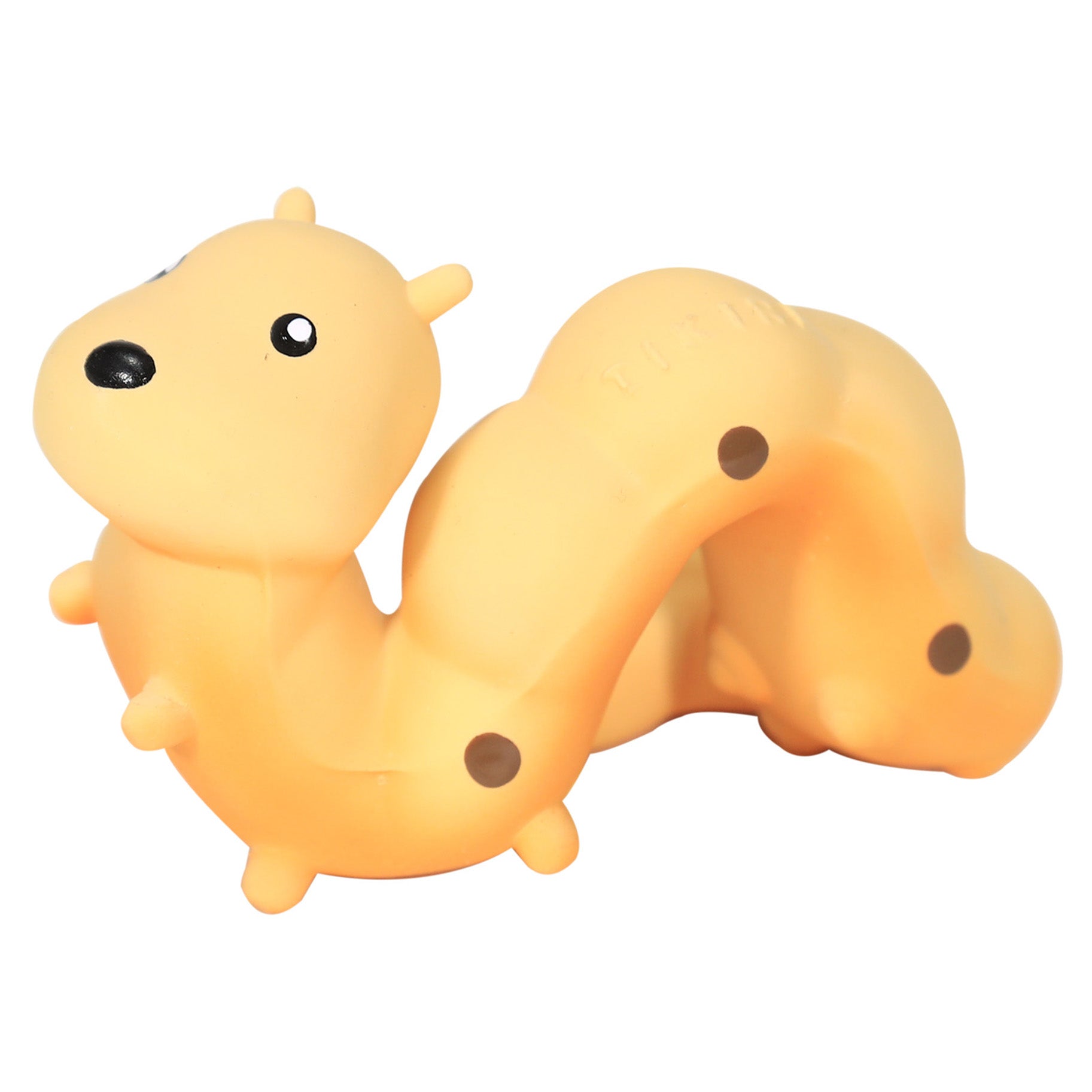 Caterpillar Natural Rubber Teether, Rattle & Bath Toy
