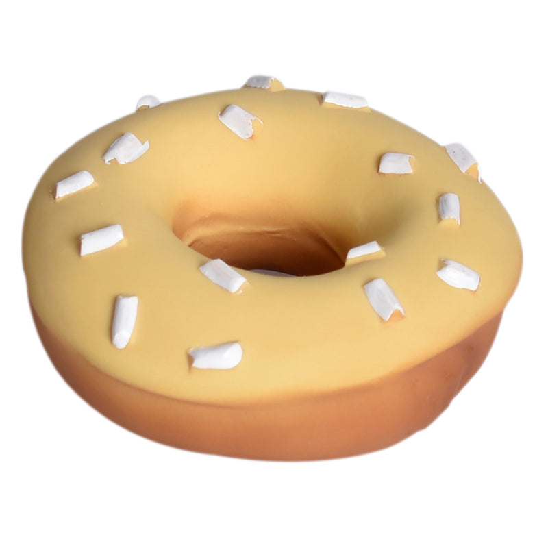 Donut Natural Rubber Teether, Rattle & Pretend Play