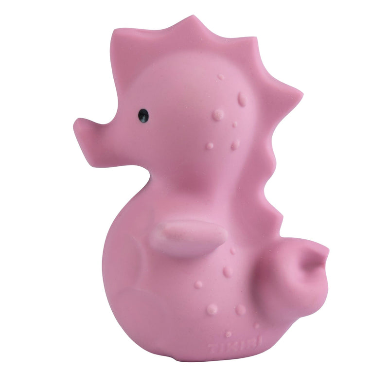 Sea Horse Organic Natural Rubber Rattle, Teether & Bath Toy