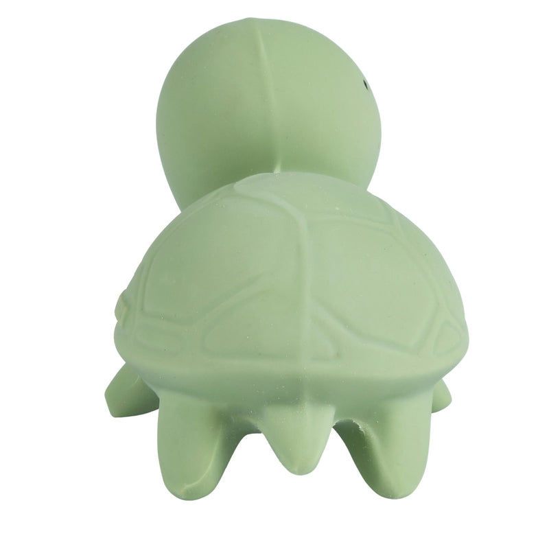 Turtle Organic Natural Rubber Rattle, Teether & Bath Toy