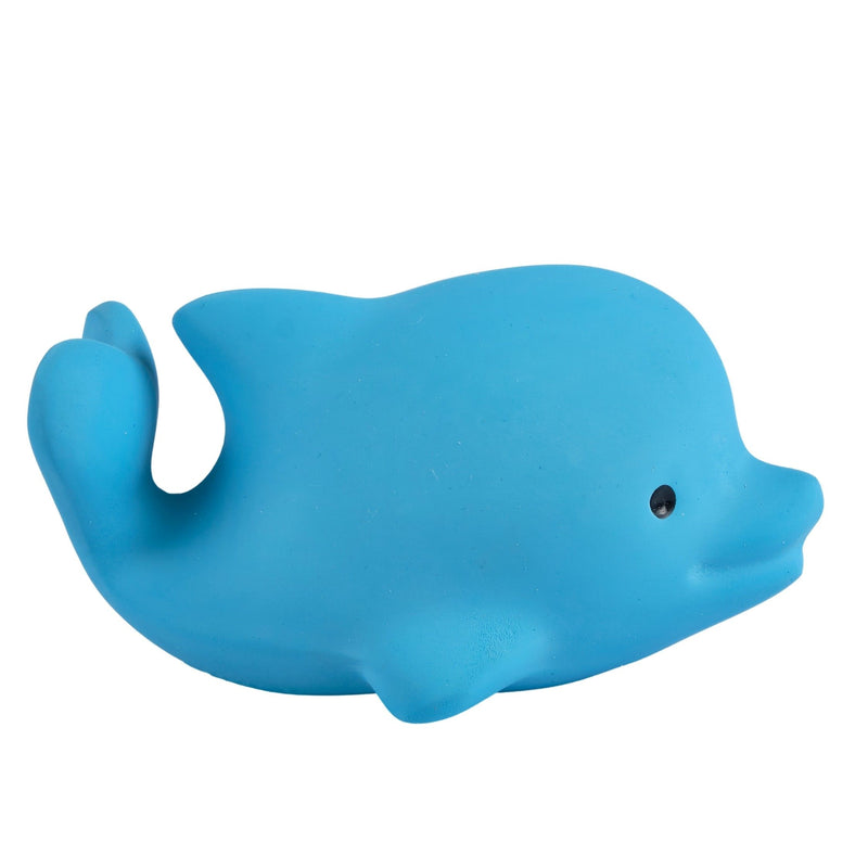 Dolphin Organic Natural Rubber Rattle, Teether & Bath Toy
