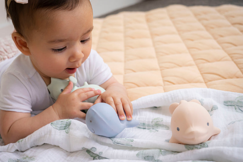 Natural Rubber Bath Toy for Babies ⏐ Eco Friendly Baby Bath Toy – Tikiri  Toys USA