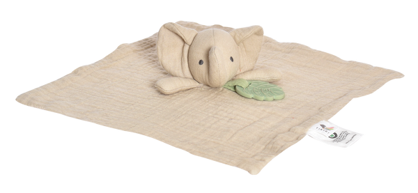 Elephant Comforter with Rubber Teether