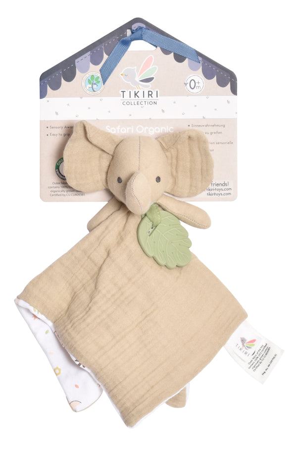Elephant Comforter with Rubber Teether