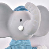 Alvin the Elephant - Soft Rattle with Organic Natural Rubber Head