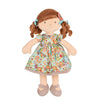 Summer  - Brunette Hair with Orange Floral Dress