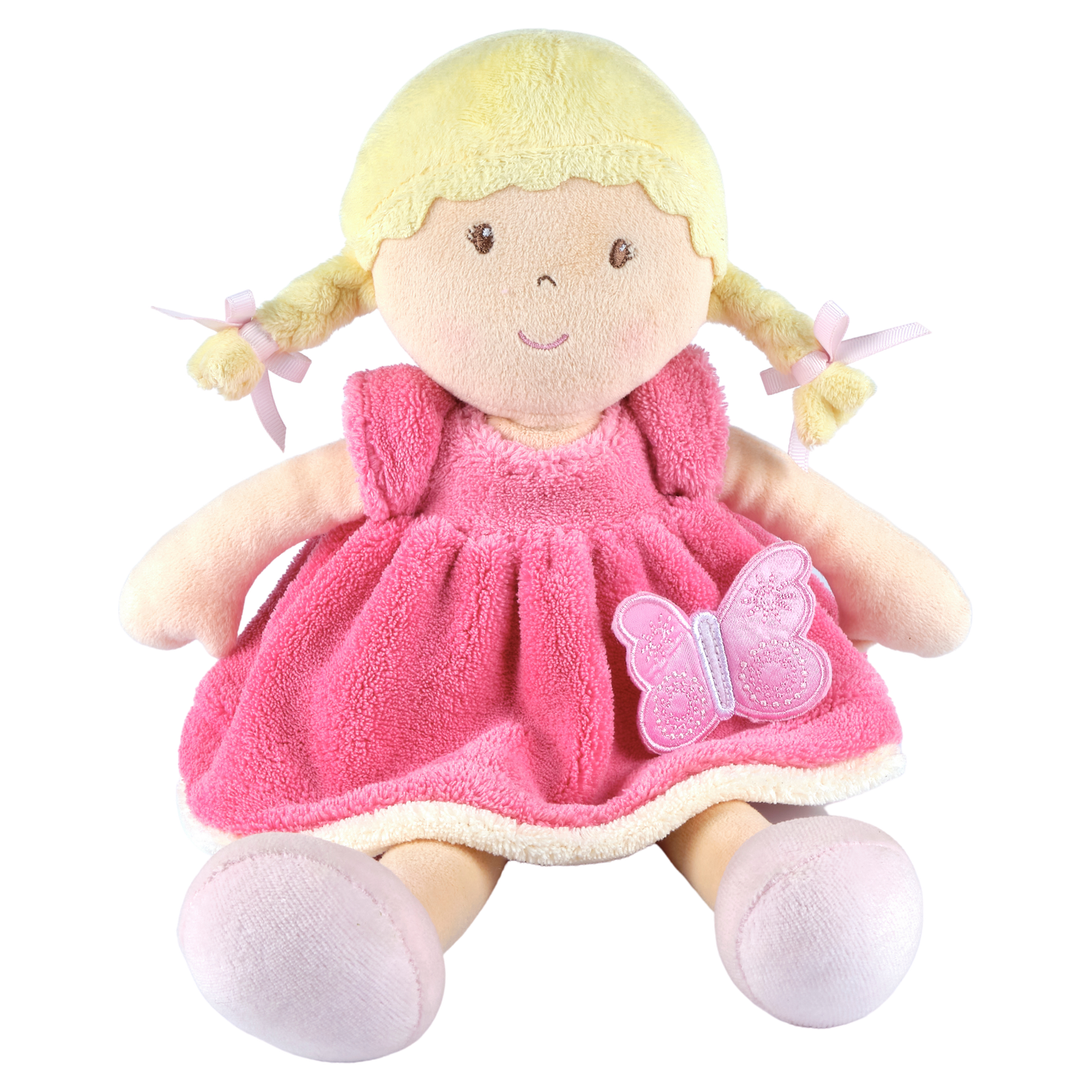 Ria - Blonde Hair with Pink & White Dress