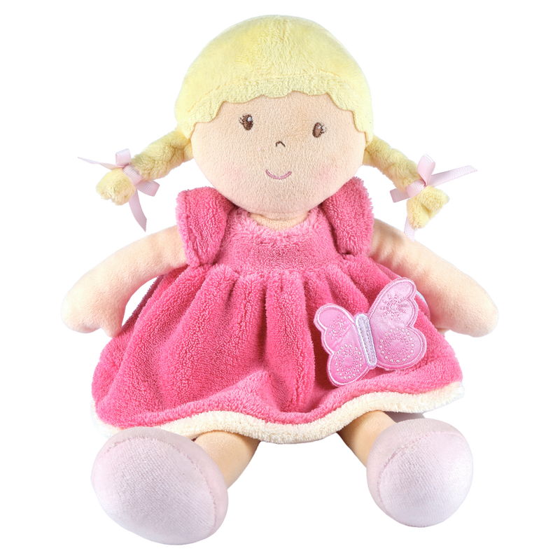 Ria - Blonde Hair with Pink & White Dress